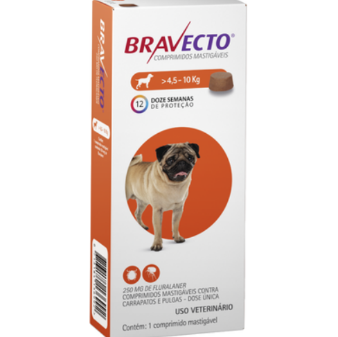 Antipulgas e Carrapatos Bravecto MSD para Cães de 20 a 40 kg - ABC da Ração
