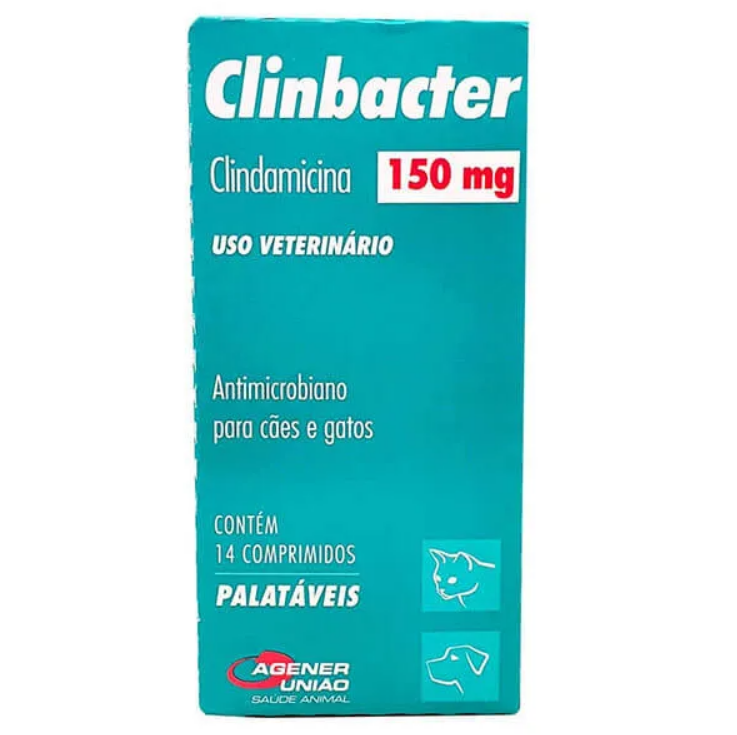 Antimicrobiano Agener União Clinbacter para Cães e Gatos 